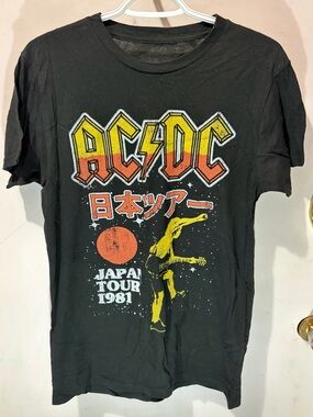 AC/DC Black Logo Interior Print Tee